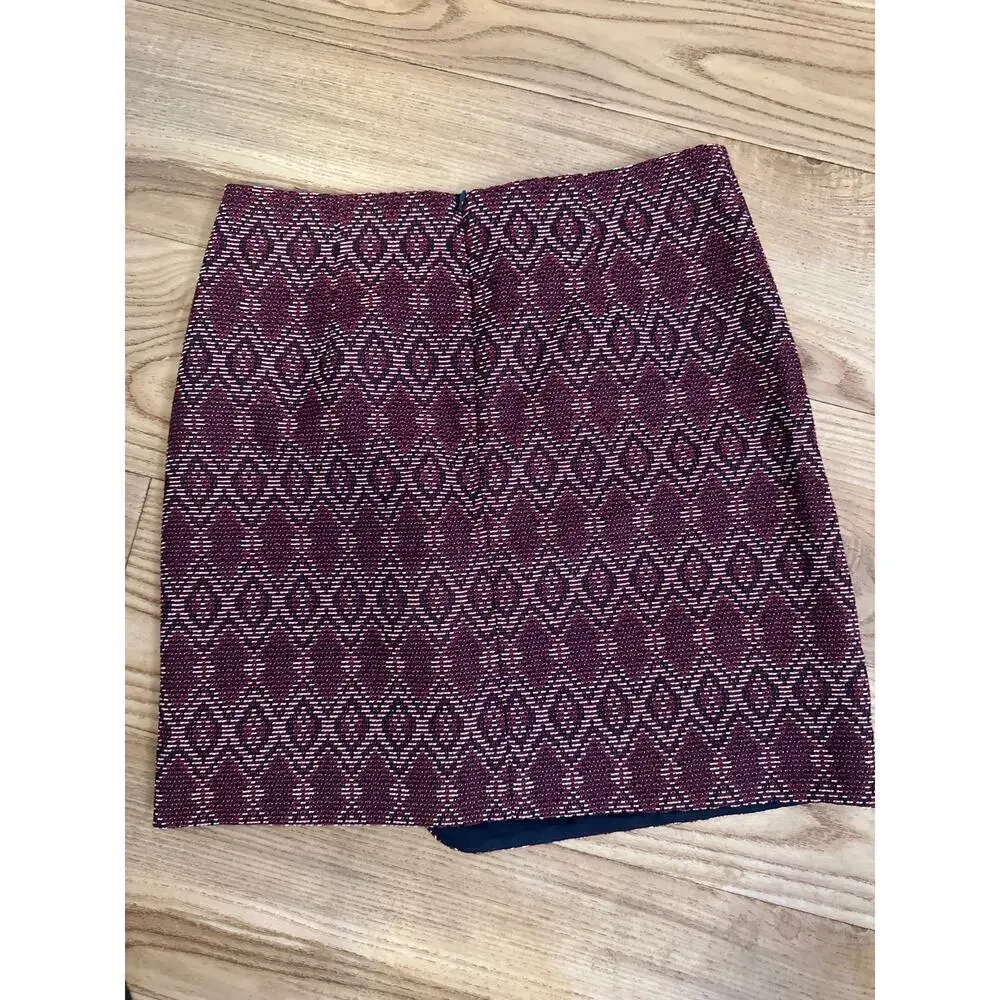 Loft Faux Wrap Tapestry Skirt Women’s Size 4 NWT